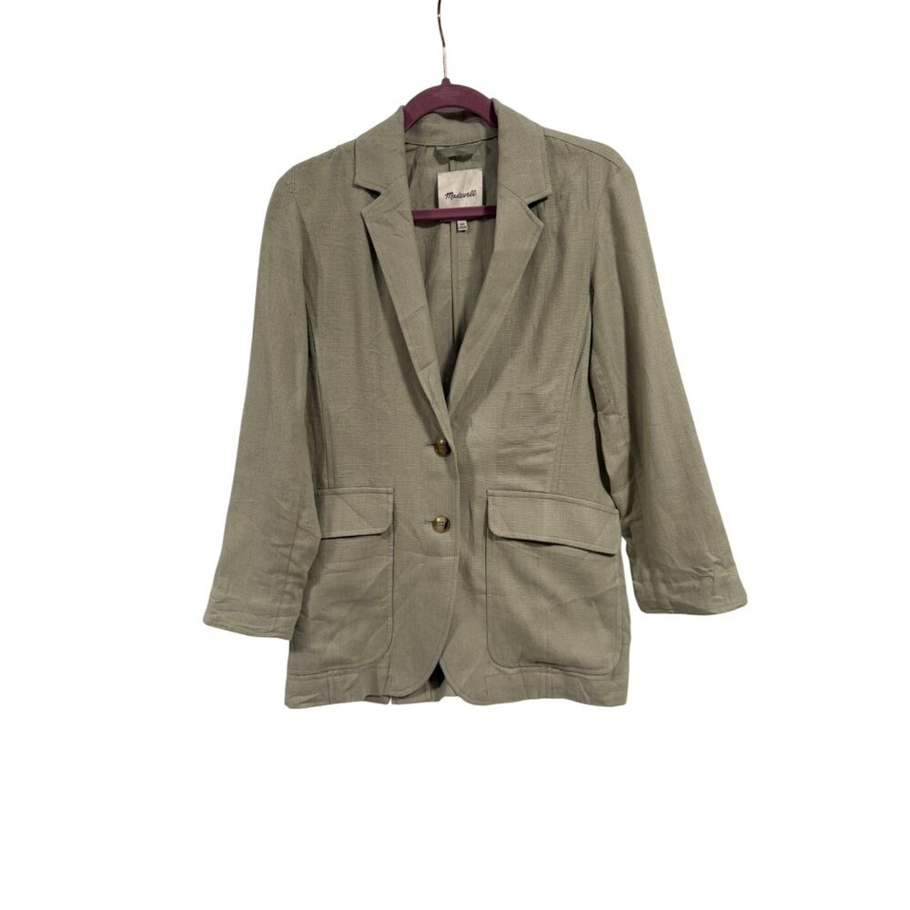 Madewell Breezewoven Larsen Linen‎ Blend Blazer Size XXS